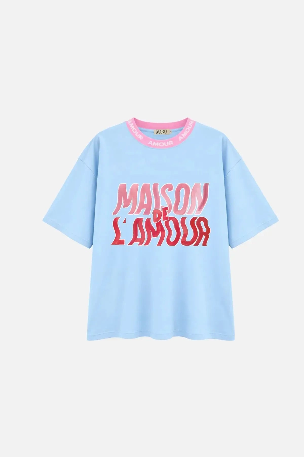 Amour L'Amour Oversize Tee-Tops-Maku Studios-The Bay Room