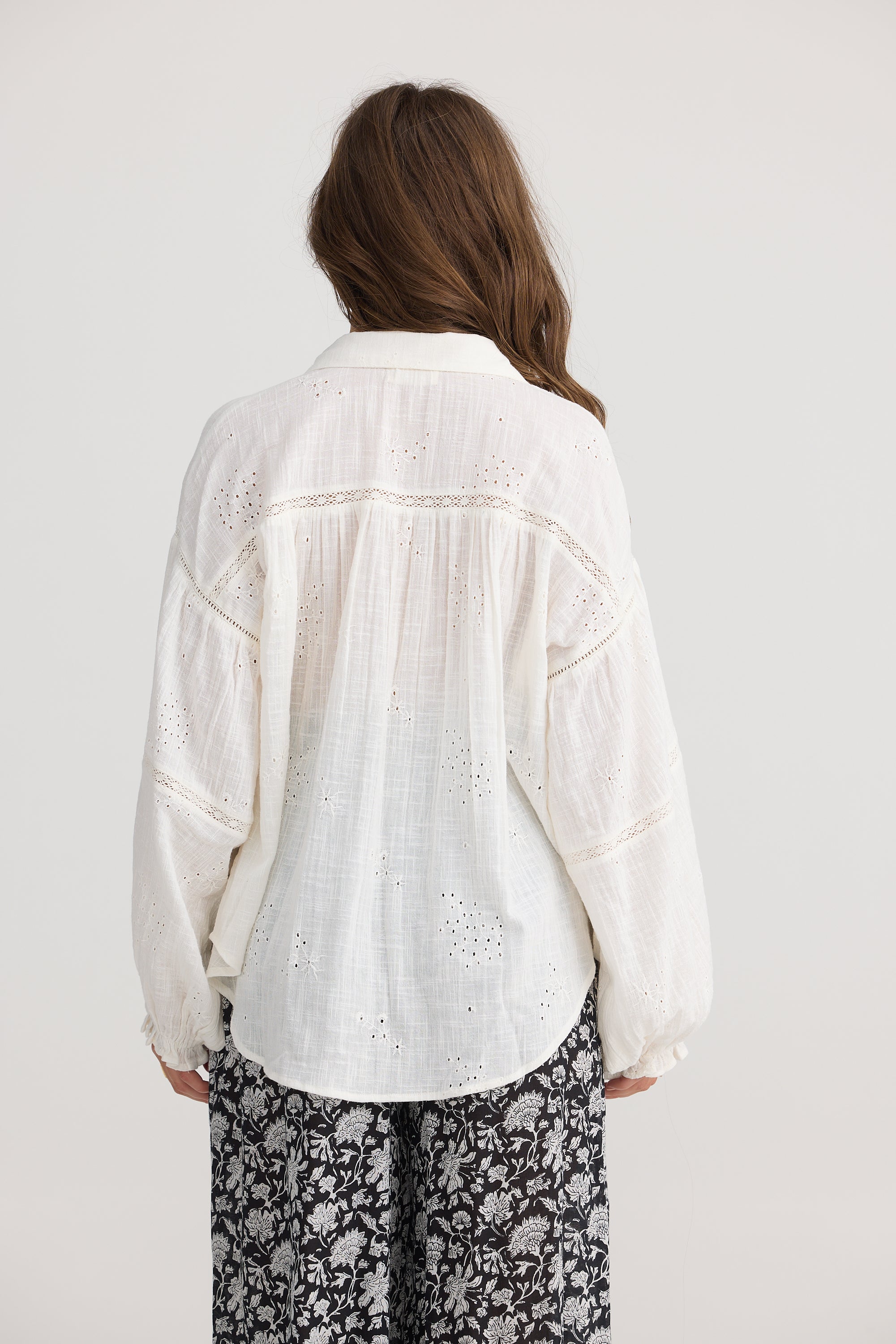 Anastasia Shirt - Off White-Tops-Talisman-The Bay Room