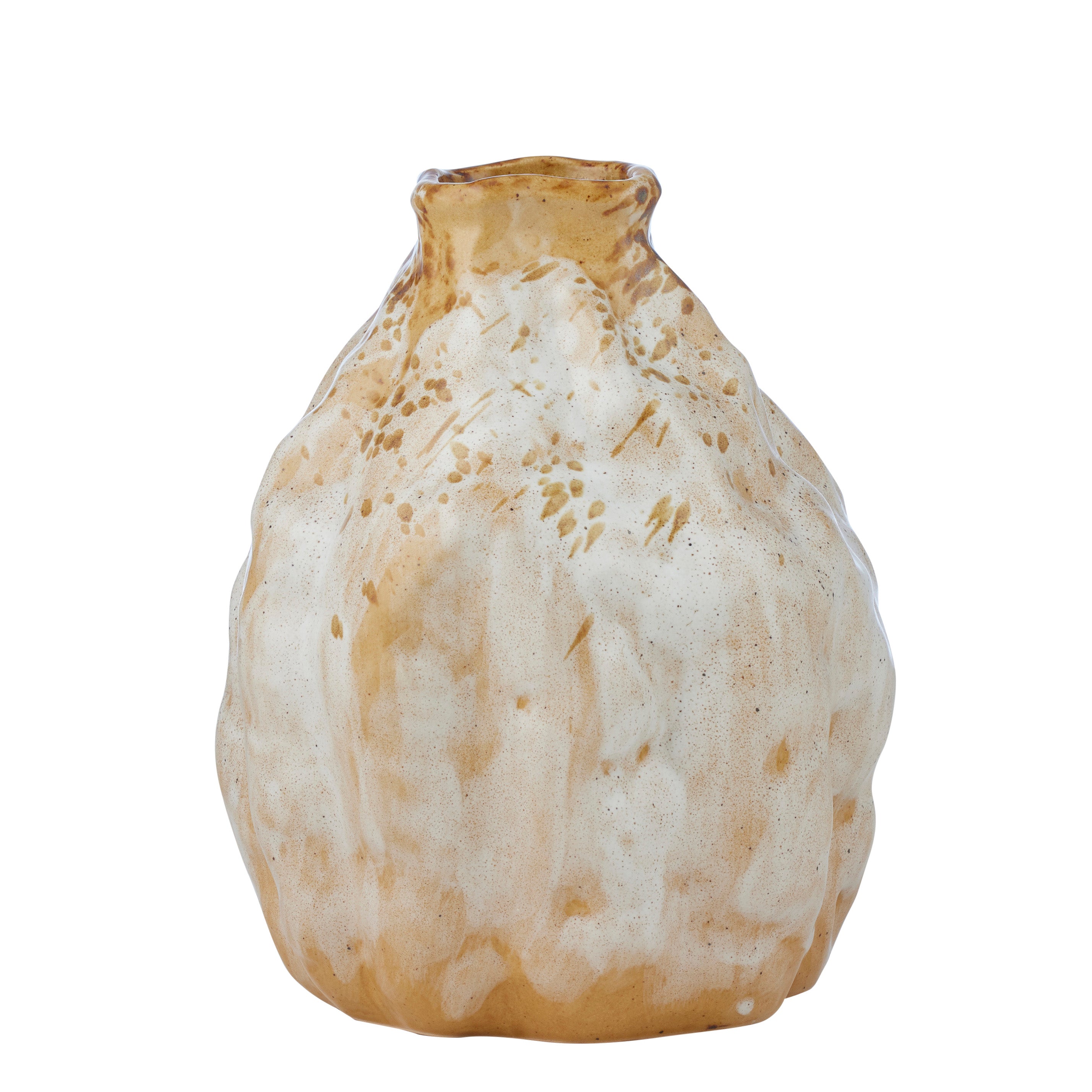 Andorra Ceramic Vase 21x25cm Natural-Pots, Planters & Vases-Coast To Coast Home-The Bay Room