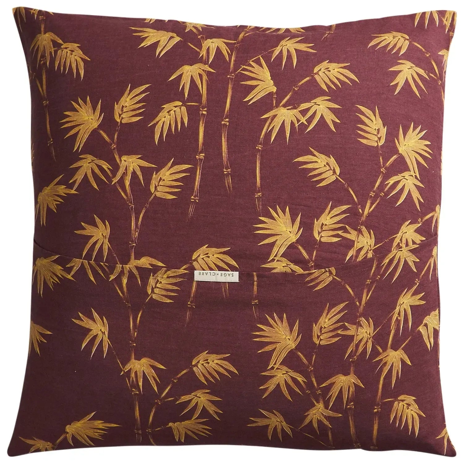 Aneta Linen Euro Pillowcase Set - Rosewood-Soft Furnishings-Sage & Clare-The Bay Room