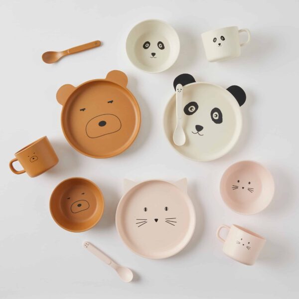 Animal Faces Bamboo 4pc Dinner Set-Nursery & Nurture-Pilbeam Living-The Bay Room