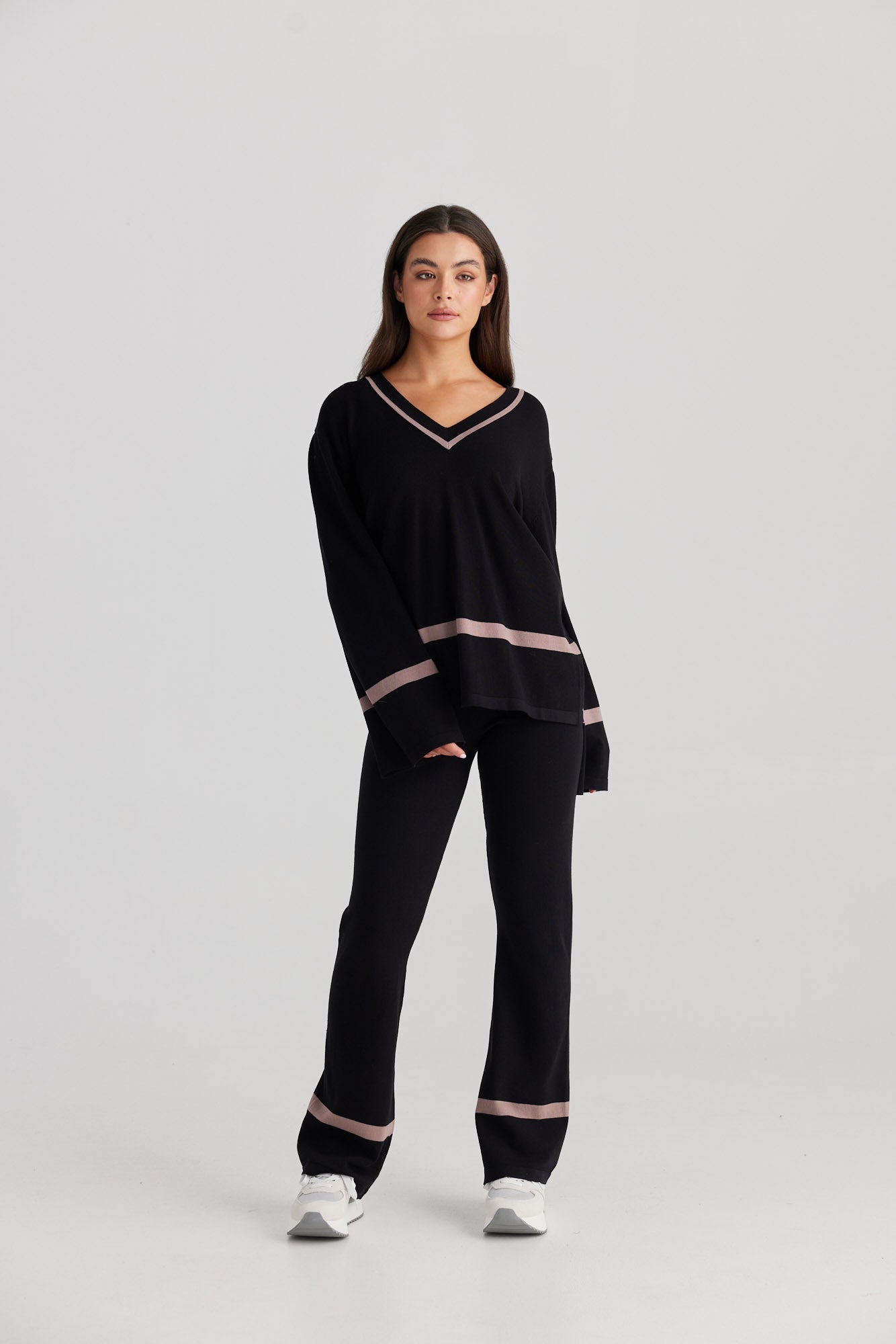 Annie Knit Pant - Black-Pants-Daisy Says-The Bay Room