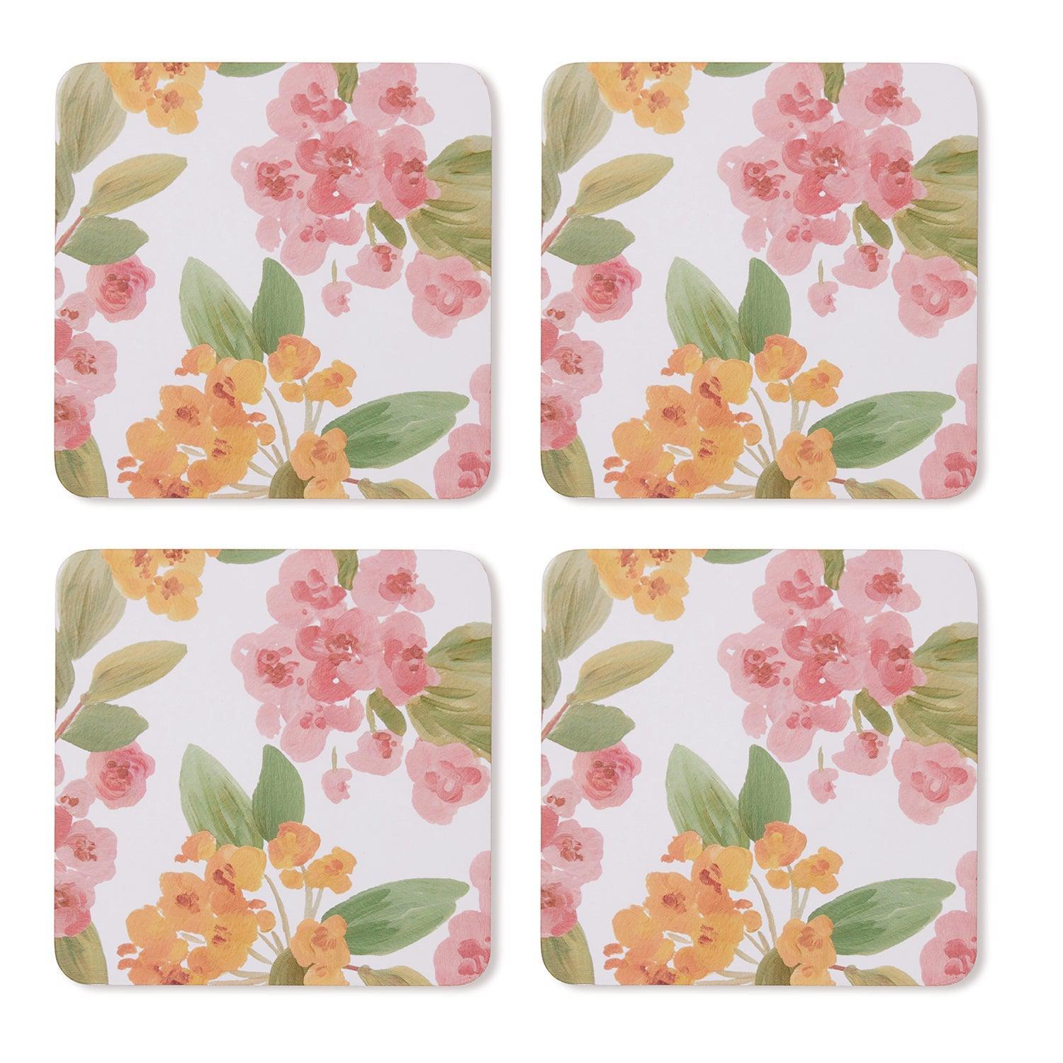 Annie Square Coaster Set of 4-Dining & Entertaining-Madras Link-The Bay Room