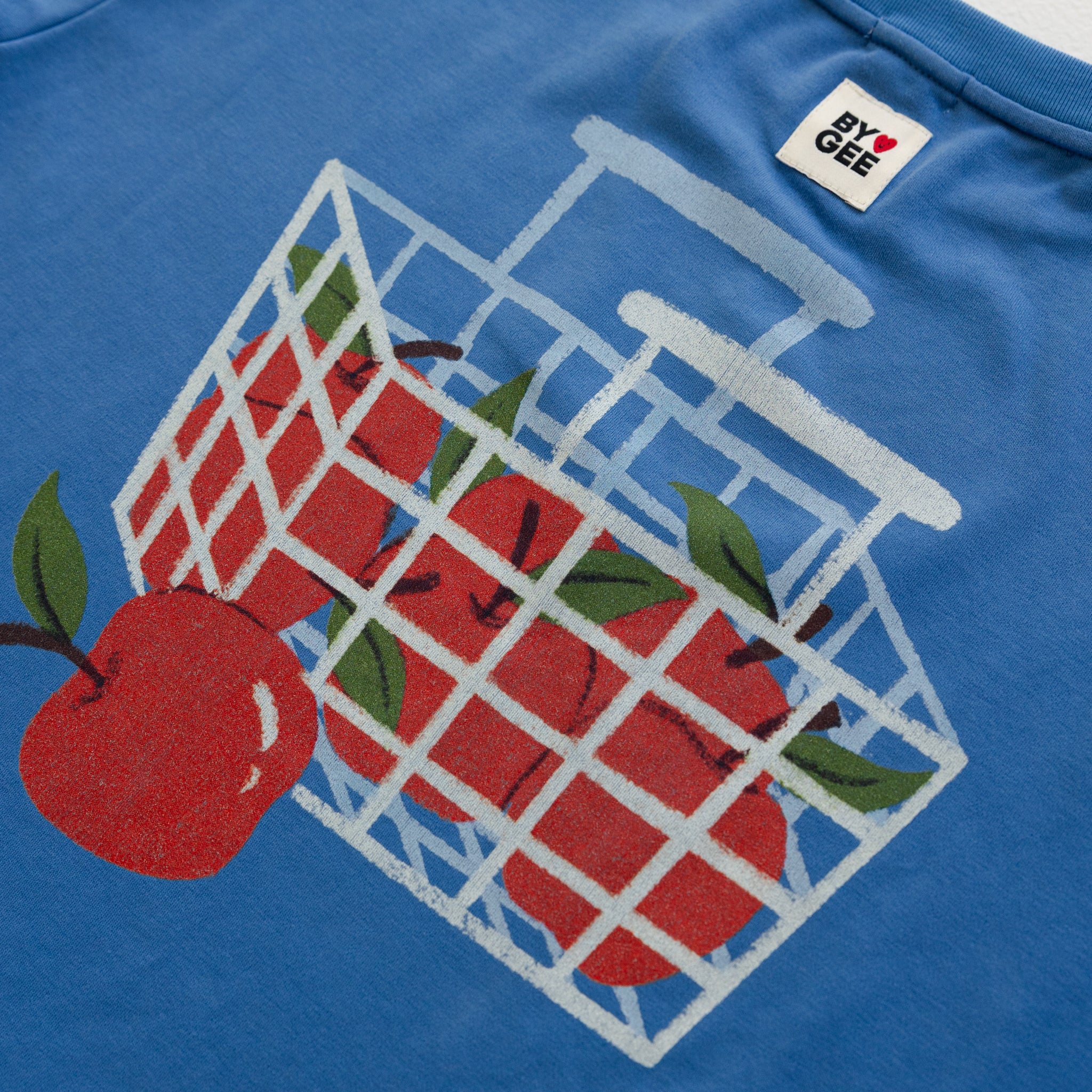 Apple Oversized Boxy Tee - Bluebird-Clothing & Accessories-BY GEE-The Bay Room