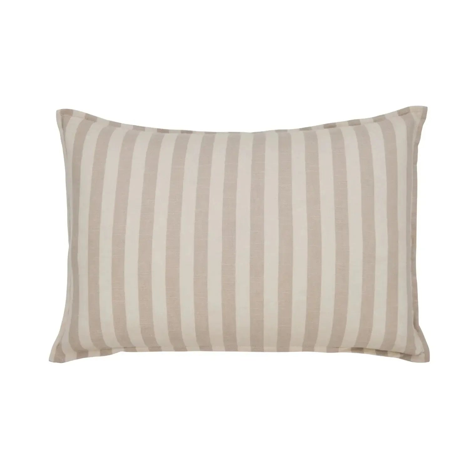 Arden Stripe Cushion 60x40cm Beige-Soft Furnishings-Amalfi-The Bay Room