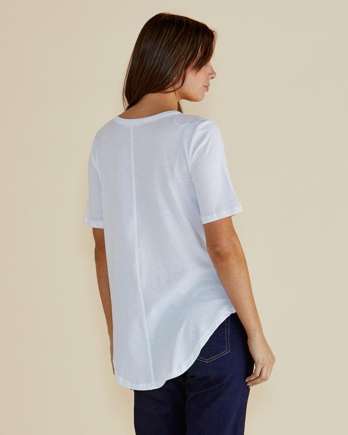 Ariana Tee - White-Tops-Betty Basics-The Bay Room