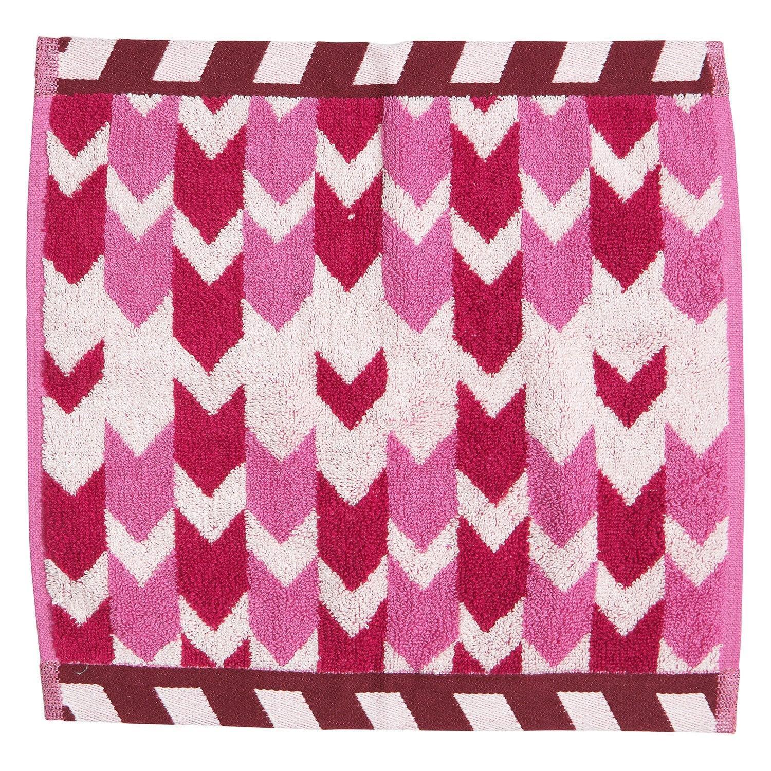 Arlette Face Washer - Fuchsia-Soft Furnishings-Sage & Clare-The Bay Room