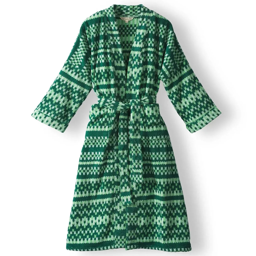 Forest Sage Terry Playsuit