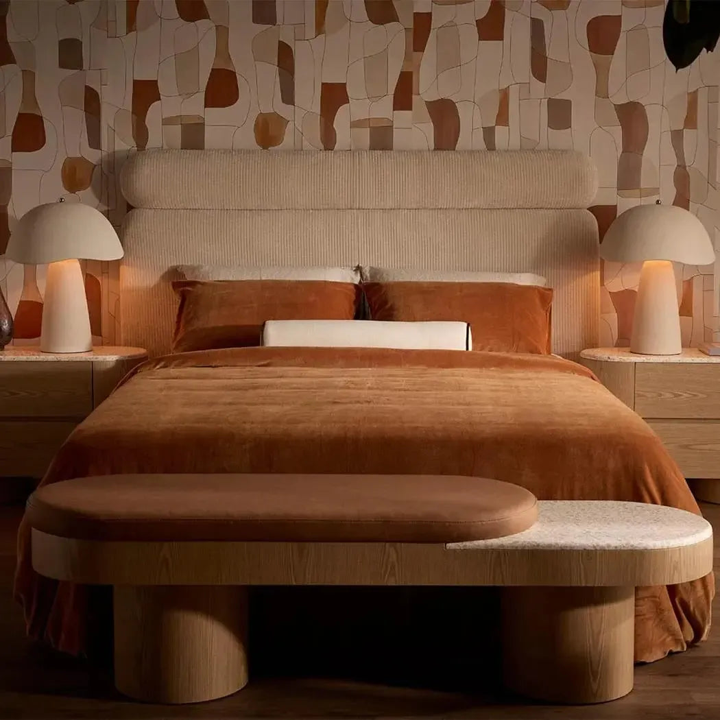 Arlo Bench Light Oak & Terrazzo-Furniture-MRD-The Bay Room