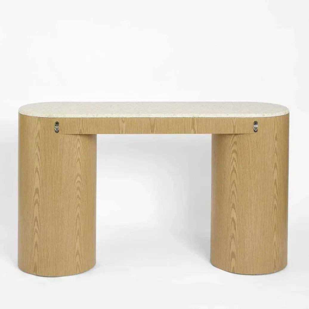 Arlo Console Light Oak & Terrazzo-Furniture-MRD Home-The Bay Room