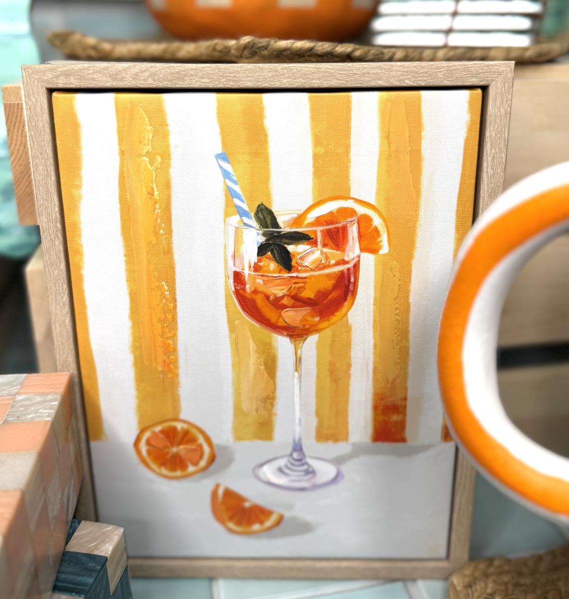 Artwork Aperol 20x26cm-Wall Decor-DWBH-The Bay Room