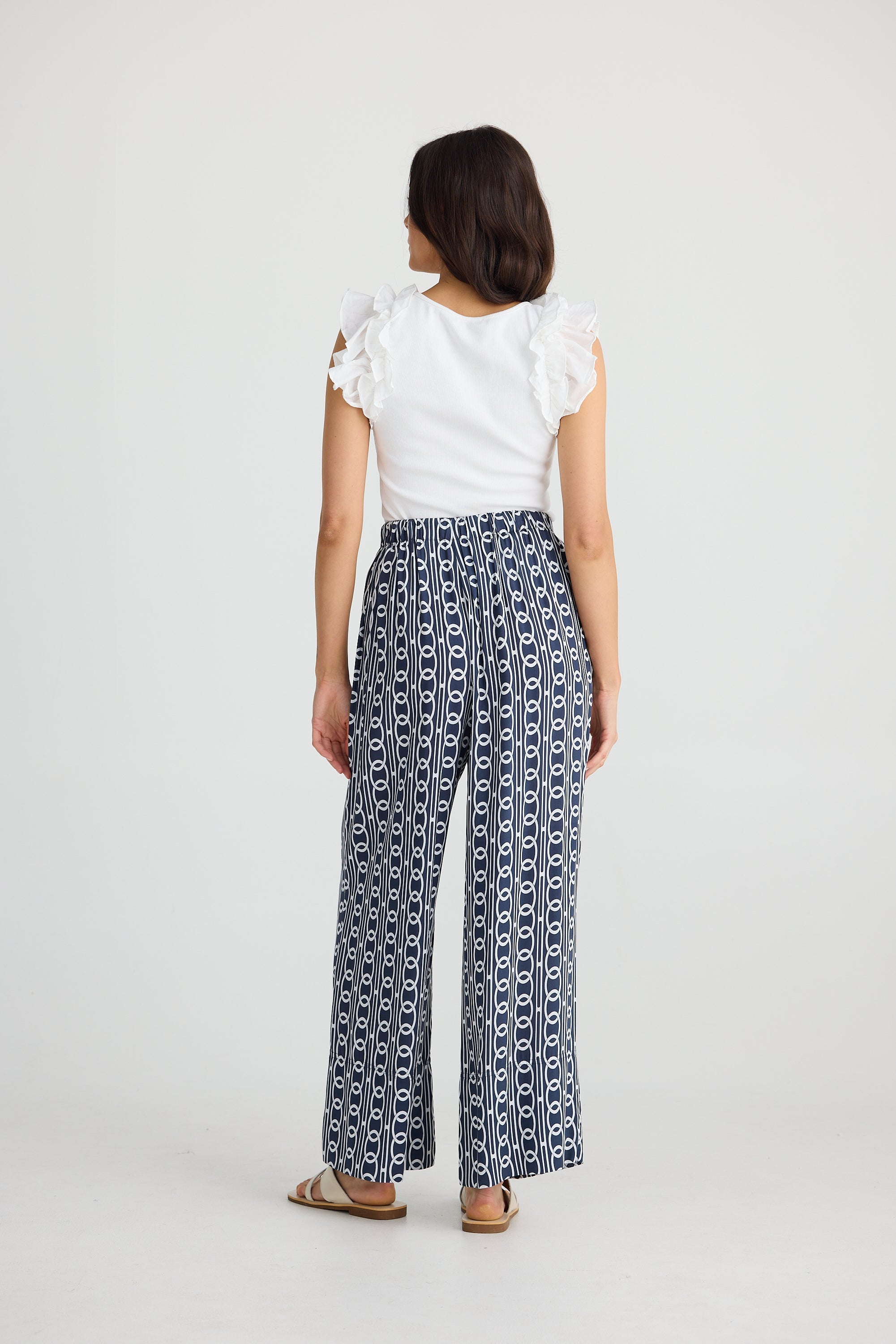 Astrid Pant - Navy Links-Pants-Brave & True-The Bay Room