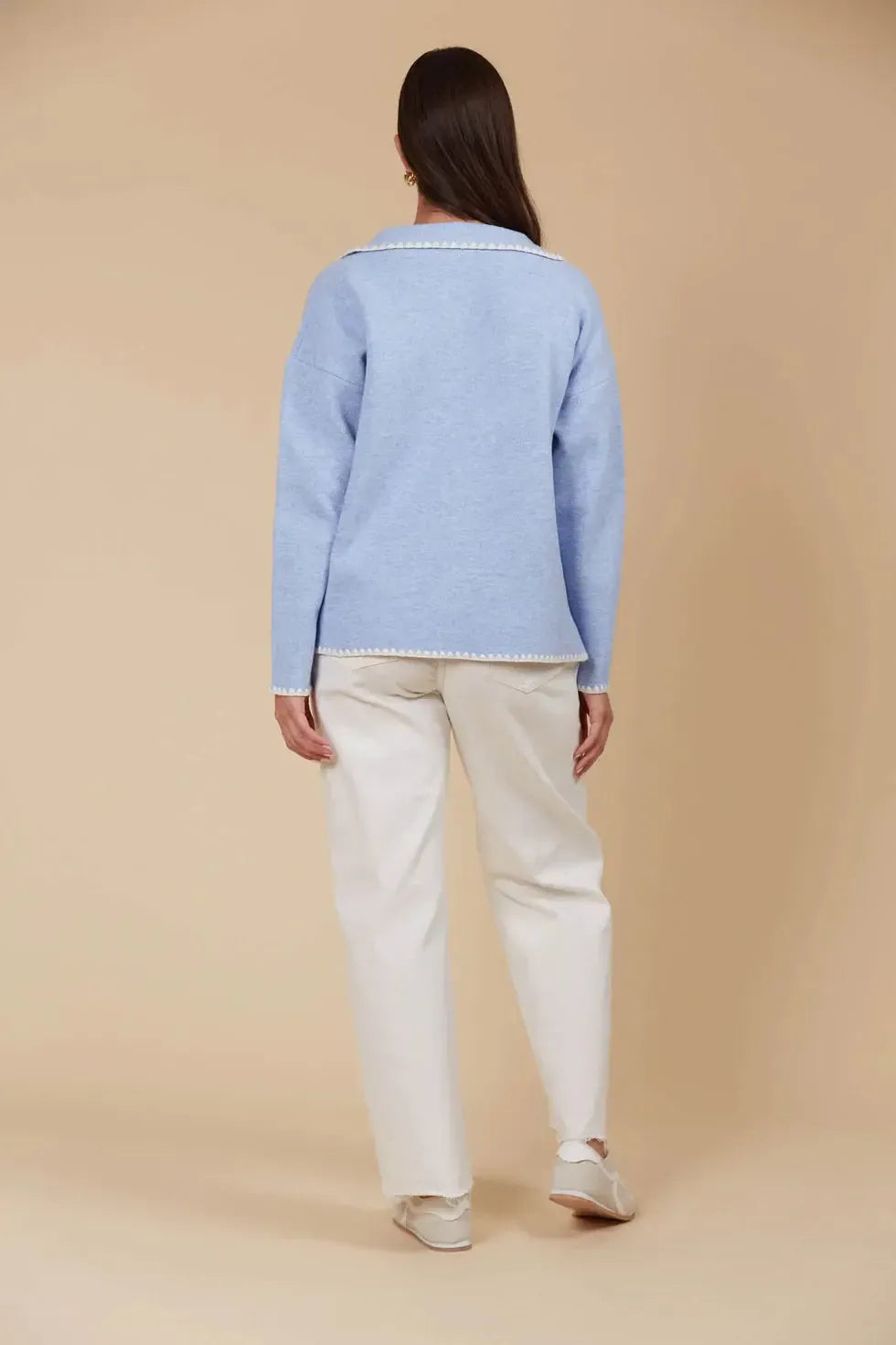 Athena Jumper - Sky-Knitwear & Jumpers-Isle Of Mine-The Bay Room