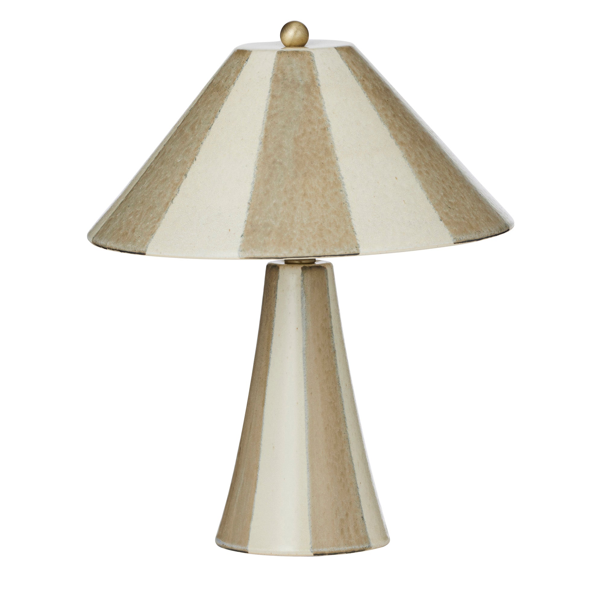 Athol Ceramic Lamp 29x35cm Grey/Ivory-Lighting-Coast To Coast Home-The Bay Room