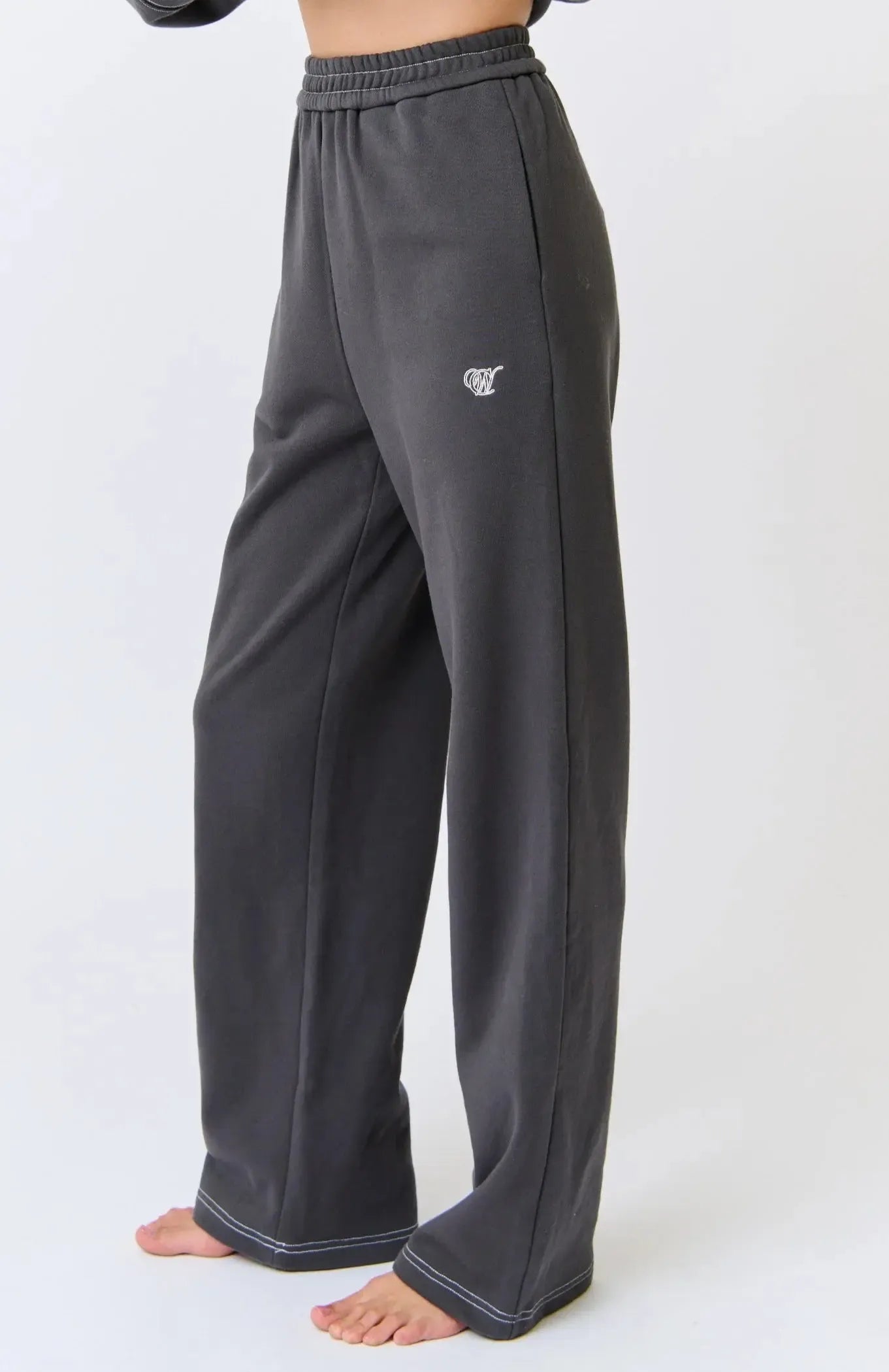 Aubrey Pant - Charcoal-Pants-Cartel & Willow-The Bay Room