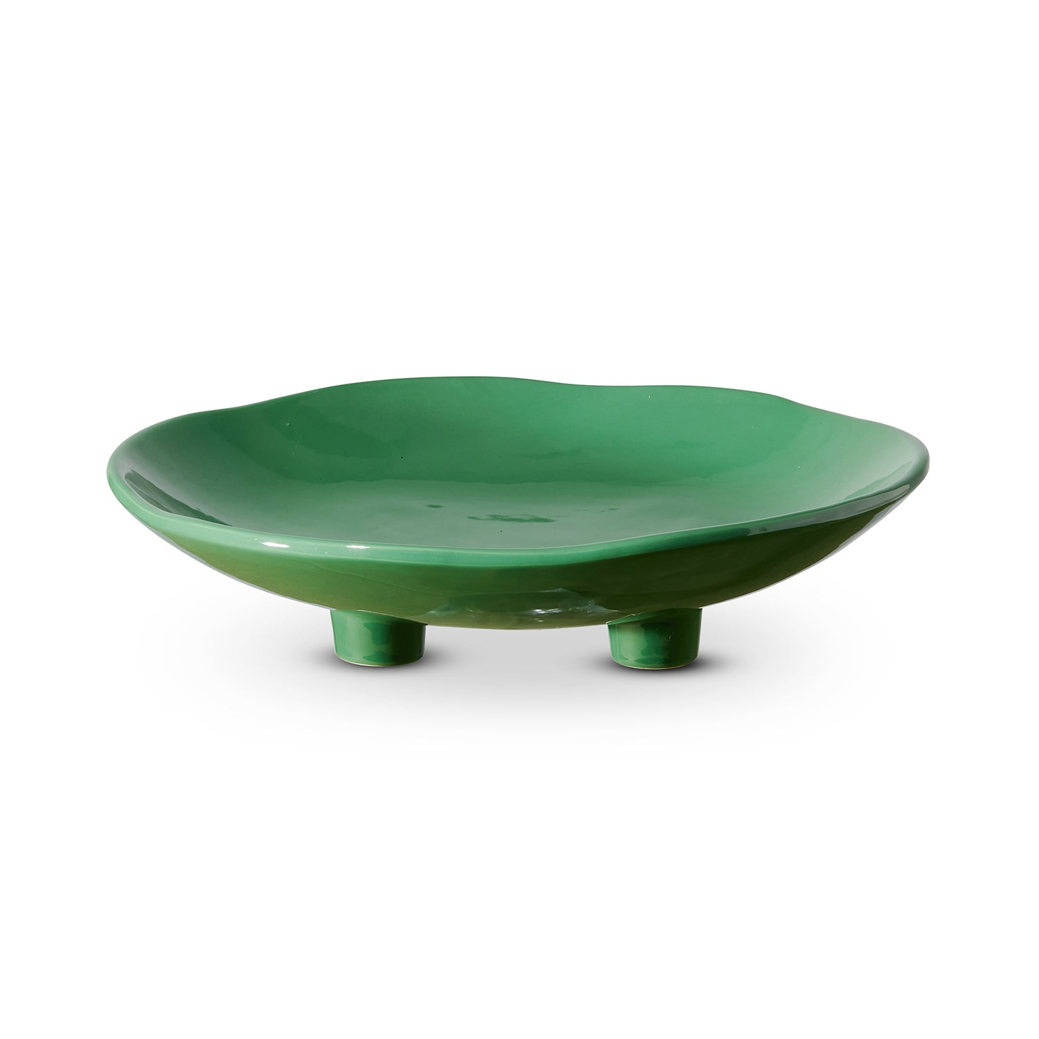 August Green Pedestal Platter-Dining & Entertaining-Madras Link-The Bay Room