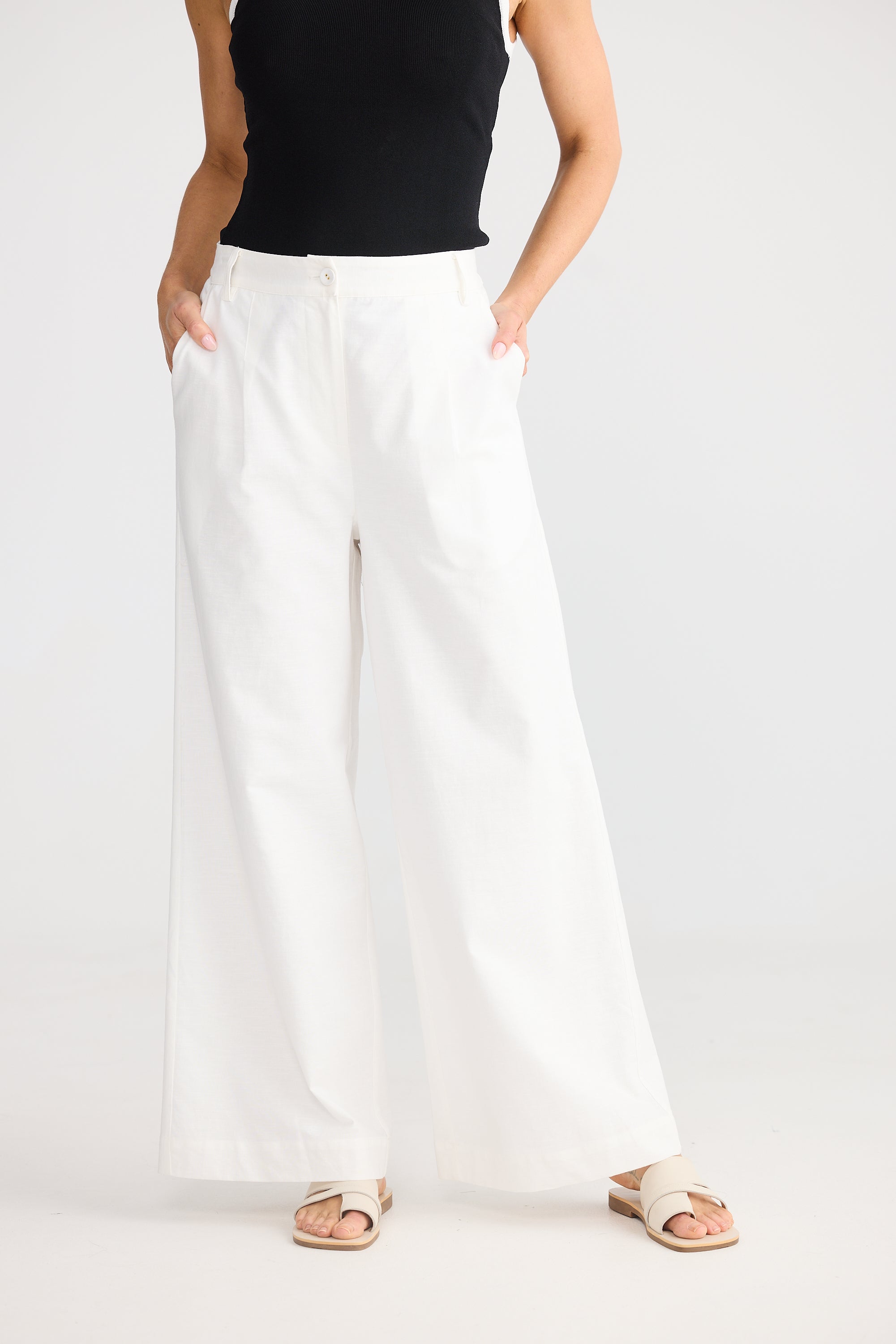 August Pant - White-Pants-Brave & True-The Bay Room