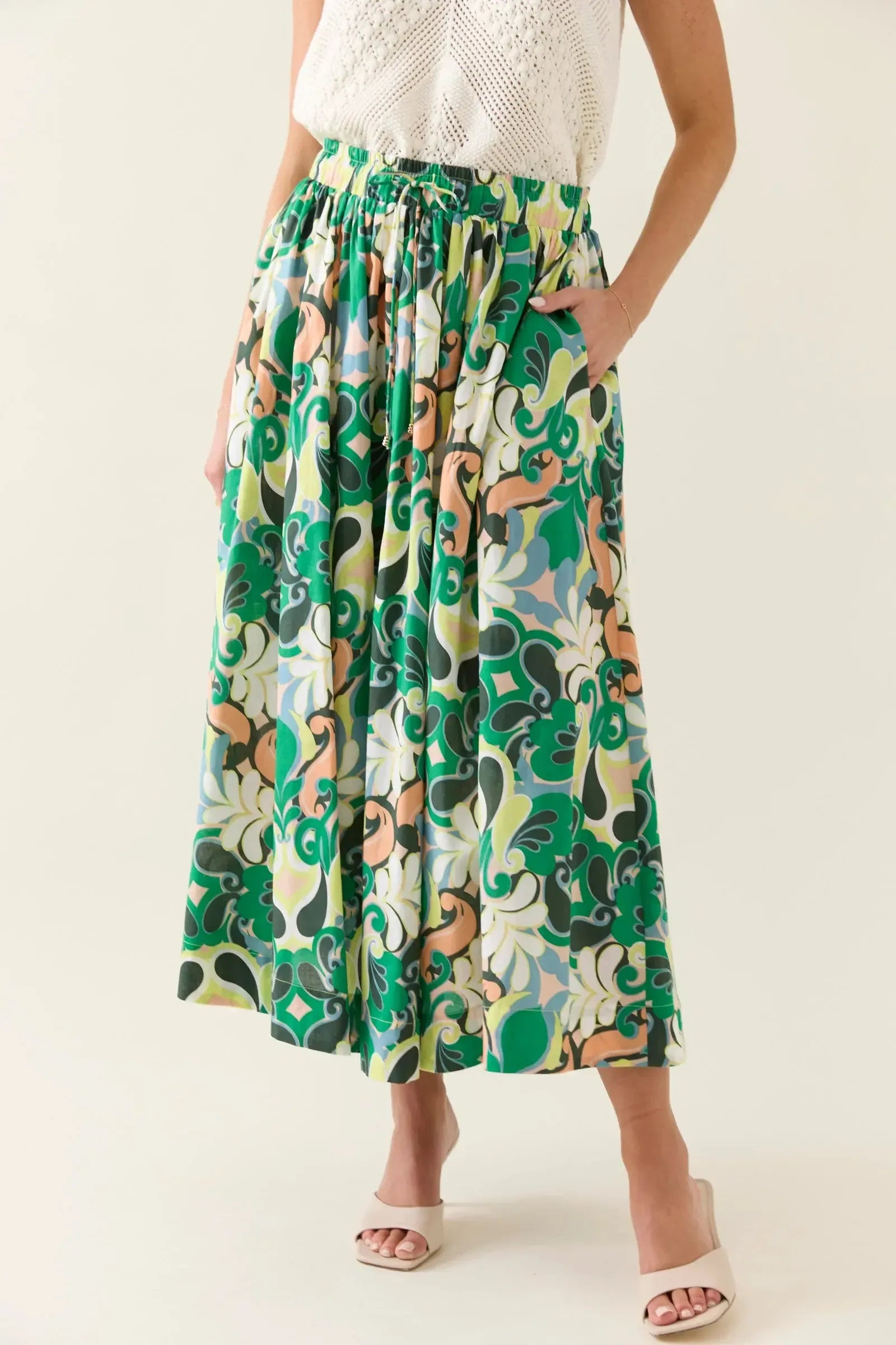 Aurora Maxi Skirt - Paisley-Isle Of Mine-The Bay Room