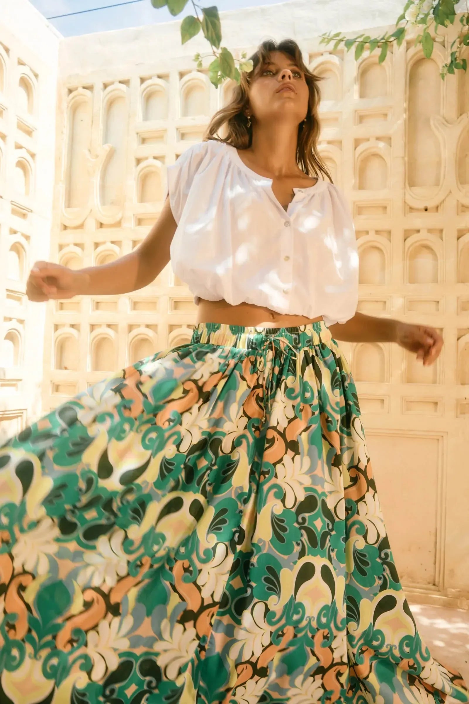 Aurora Maxi Skirt - Paisley-Isle Of Mine-The Bay Room