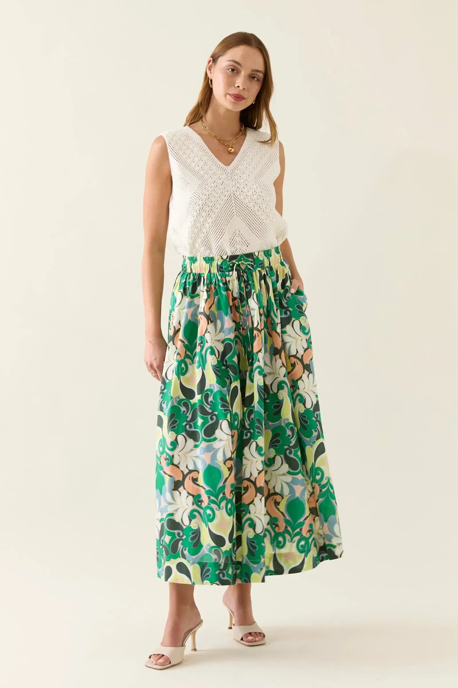 Aurora Maxi Skirt - Paisley-Isle Of Mine-The Bay Room