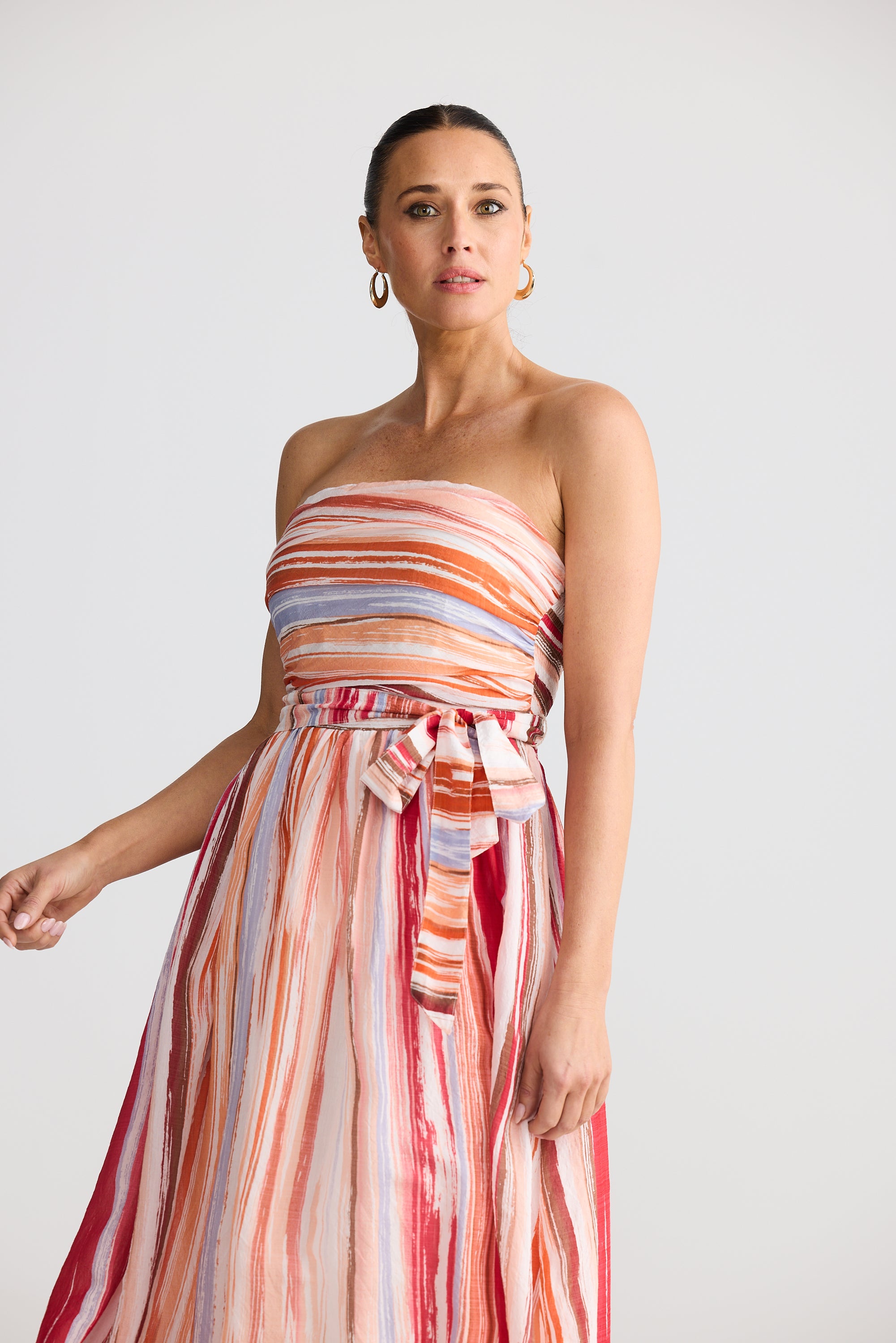 Avalon Dress - Painterly Stripe-Dresses-Brave & True-The Bay Room