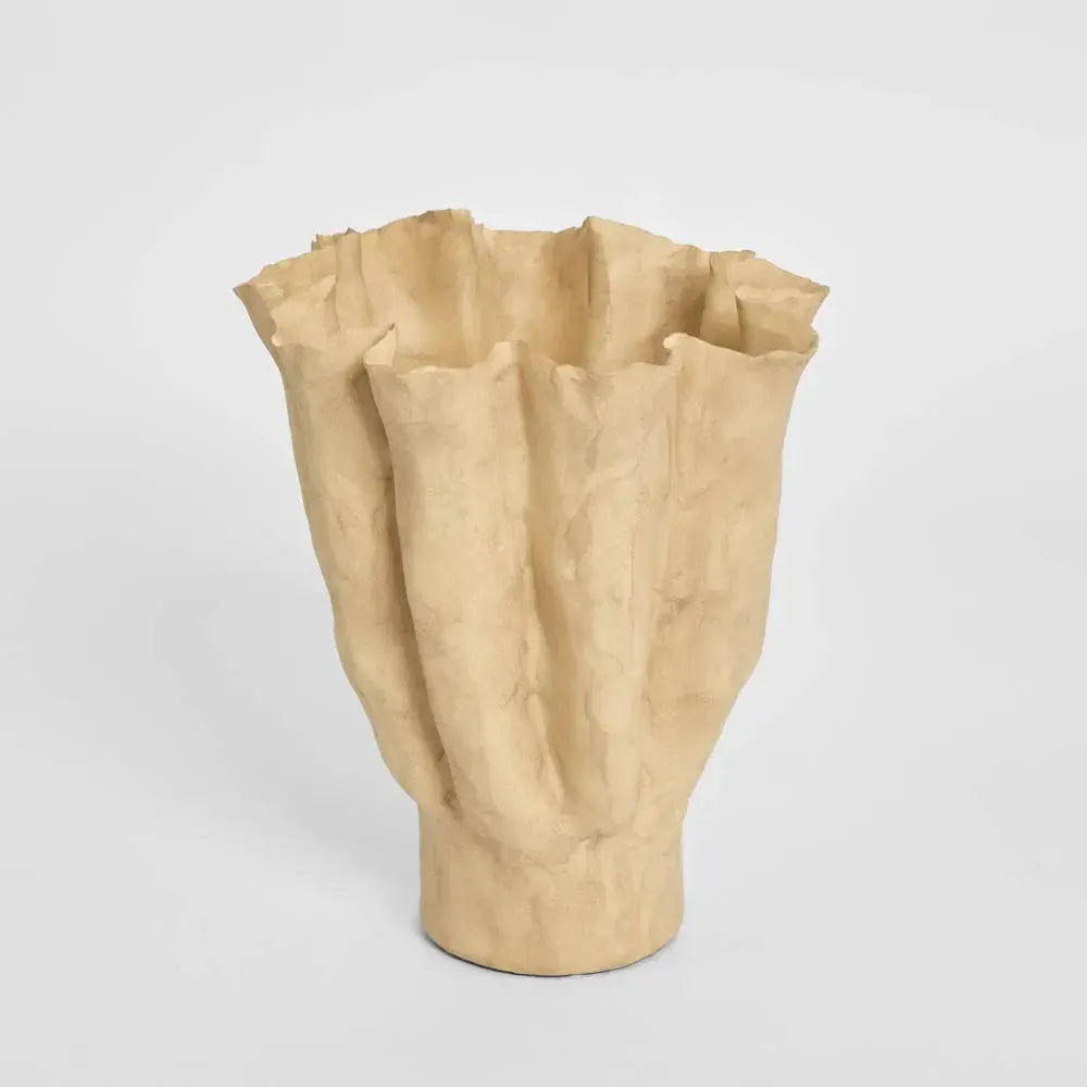 Axel Vase Small Brown-Pots, Planters & Vases-Florabelle-The Bay Room