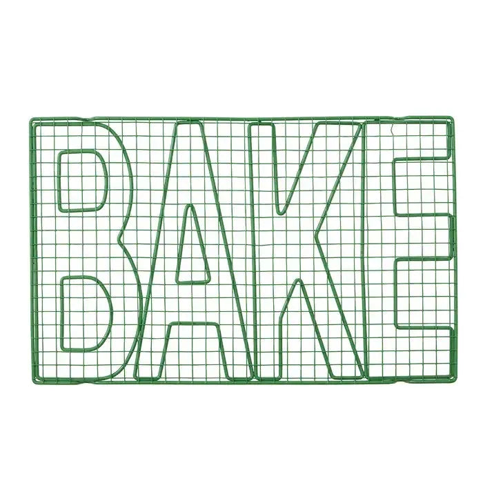 BAKE Metal Cooling Rack 40.5x25.5cm Green-Kitchenware-Coast To Coast Home-The Bay Room