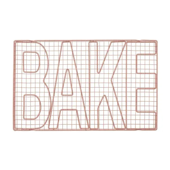 BAKE Metal Cooling Rack 40.5x25.5cm Pink-Kitchenware-Coast To Coast Home-The Bay Room