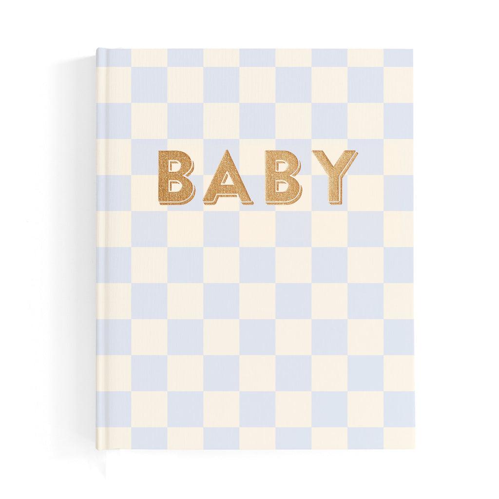 Baby Book Blue Check-Nursery & Nurture-Fox & Fallow-The Bay Room