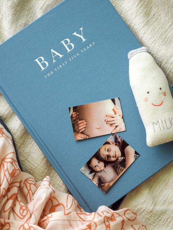 Baby Journal - Birth To Five Years BLUE-Nursery & Nurture-Write To Me-The Bay Room