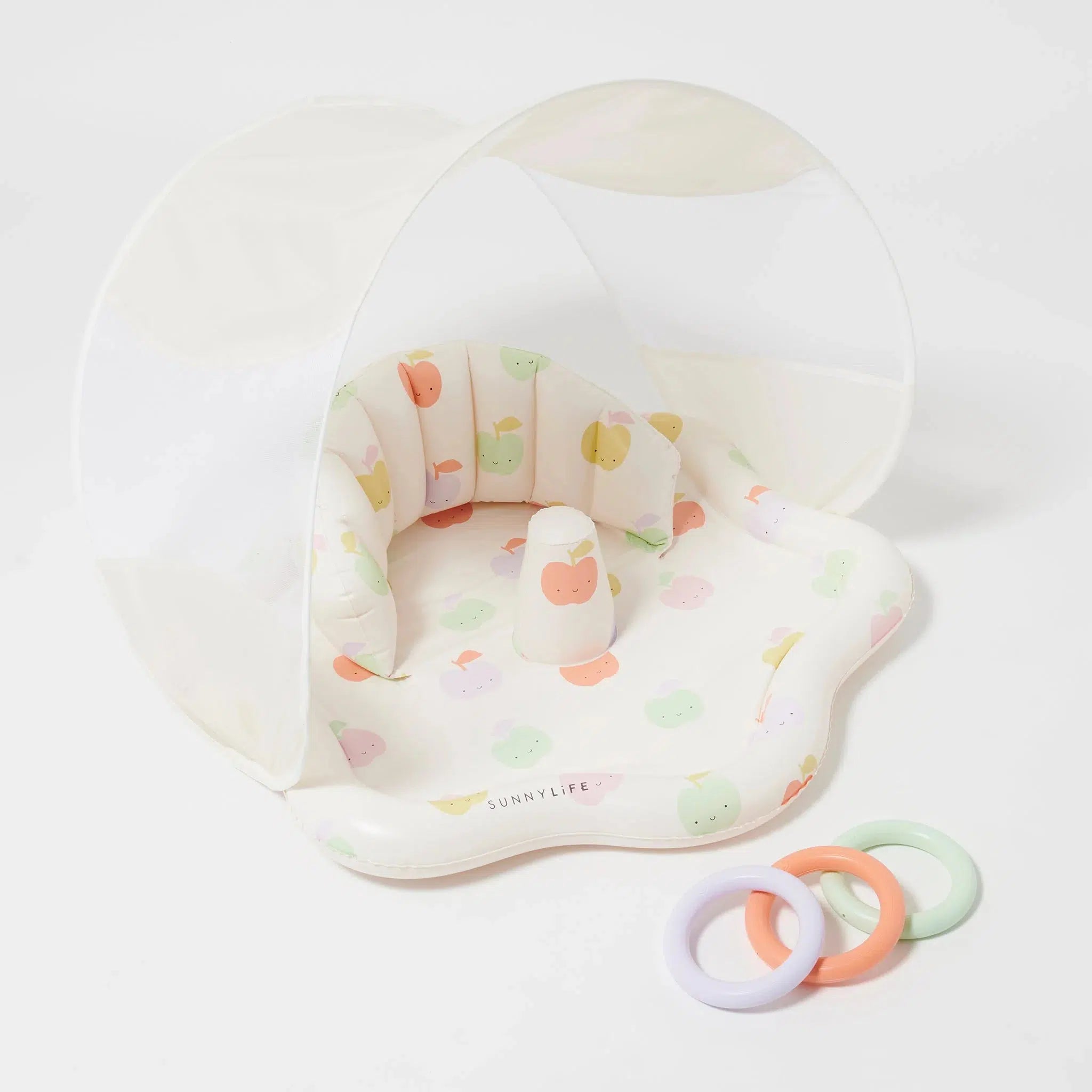 Baby Playmat with Shade Apple Sorbet Multi-Travel & Outdoors-Sunny Life-The Bay Room