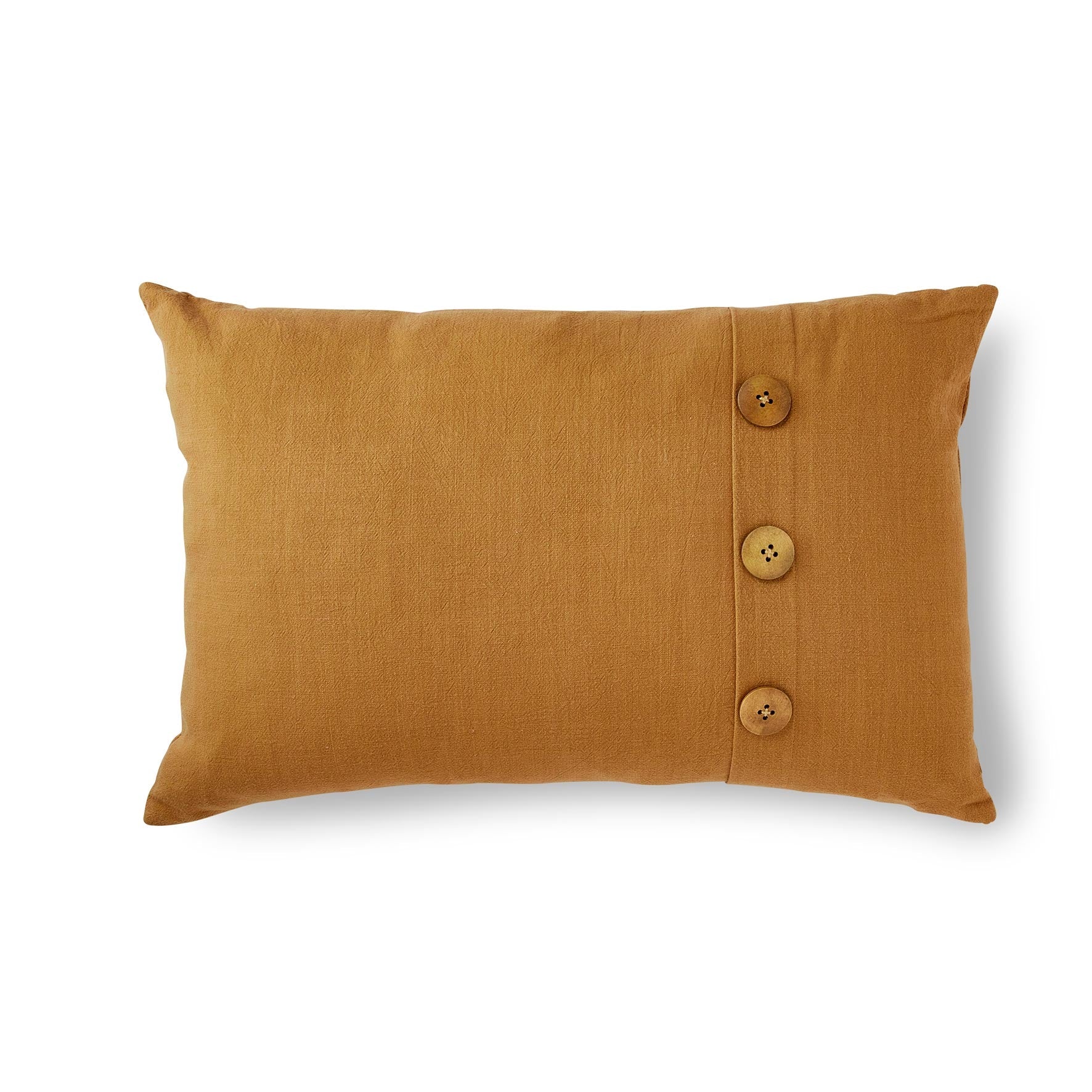 Bailey Mustard Button Cushion 40x60cm-Soft Furnishings-Madras Link-The Bay Room