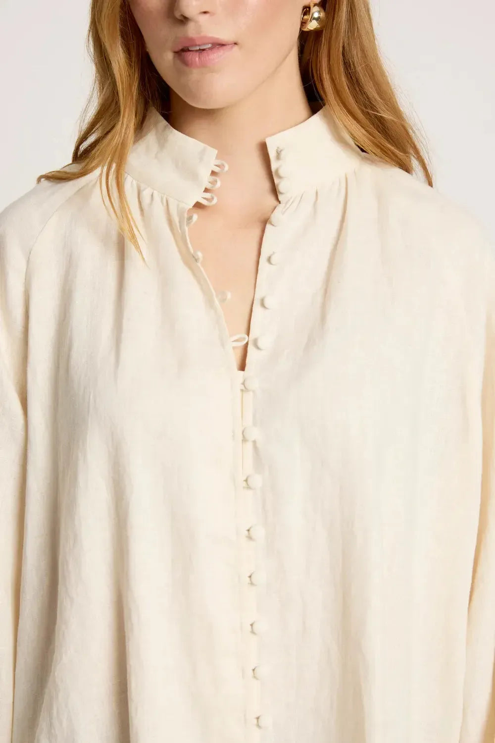 Bajau Button Shirt - Dune-Tops-Eb & Ive-The Bay Room