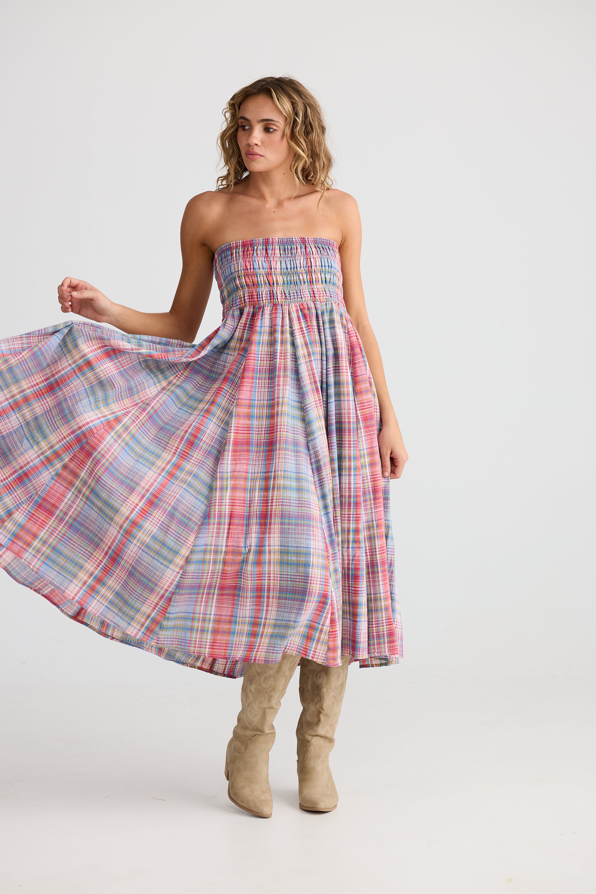 Balmoral Skirt - Picnic Check-Skirts-Talisman-The Bay Room