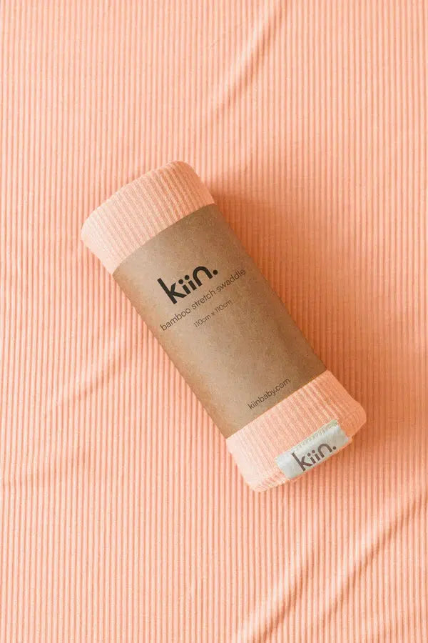 Bamboo Stretch Swaddle - Peach Sunset-Nursery & Nurture-Kiin-The Bay Room