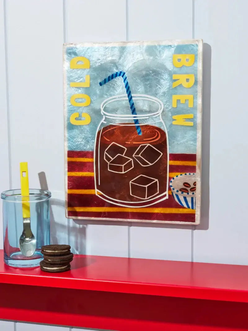 Barista Wall Art Cold Brew-Wall Decor-Jones & Co-The Bay Room
