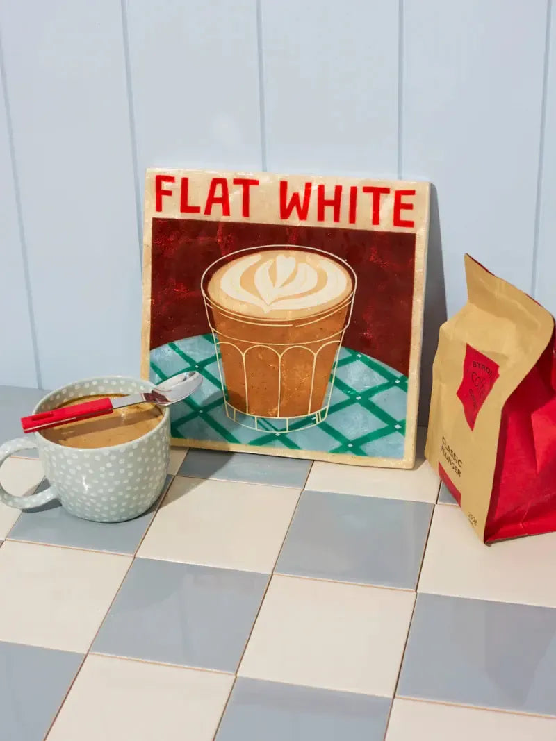 Barista Wall Art Flat White-Wall Decor-Jones & Co-The Bay Room
