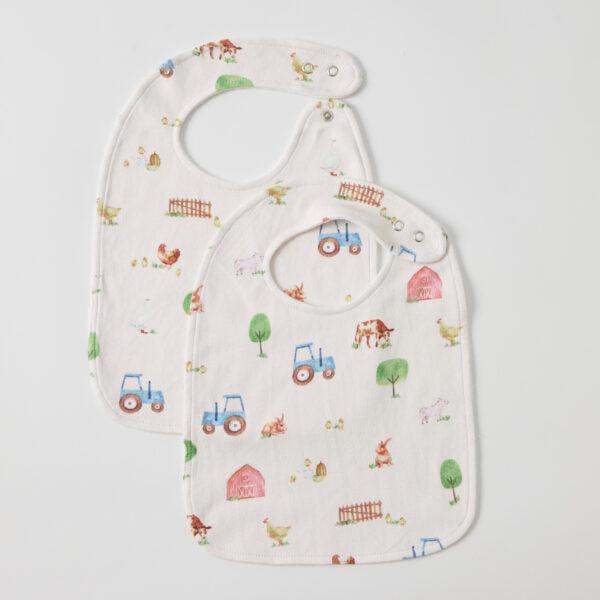 Barnyard Babies Bib Set of 2-Clothing & Accessories-Pilbeam Living-The Bay Room