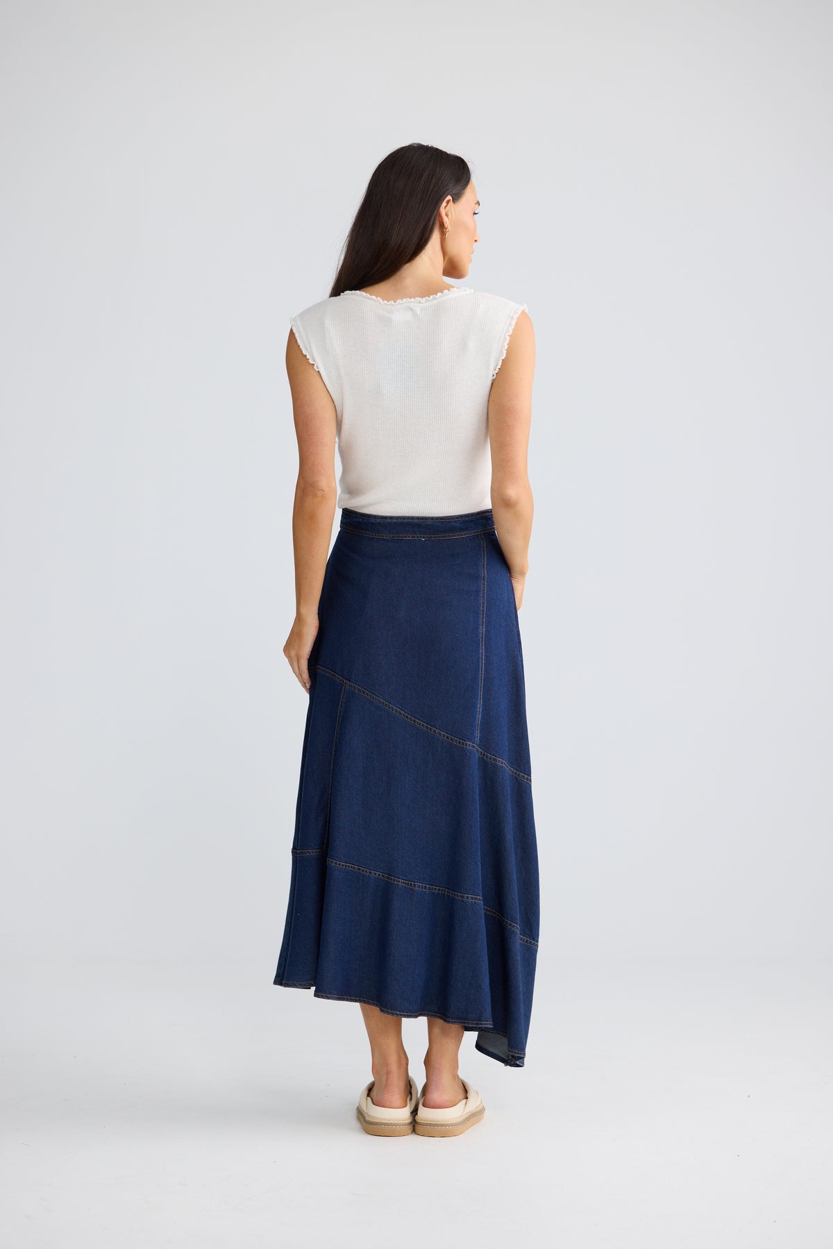Barrymore Skirt - Indigo-Skirts-Brave & True-The Bay Room
