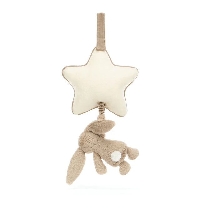 Bashful Beige Bunny Musical Pull
