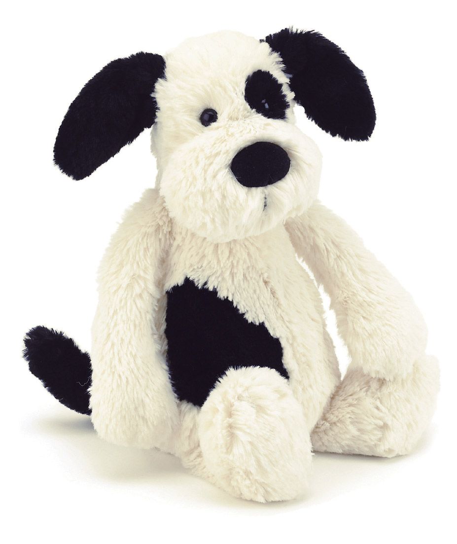 Bashful Black & Cream Puppy - Small-Toys-Jelly Cat-The Bay Room