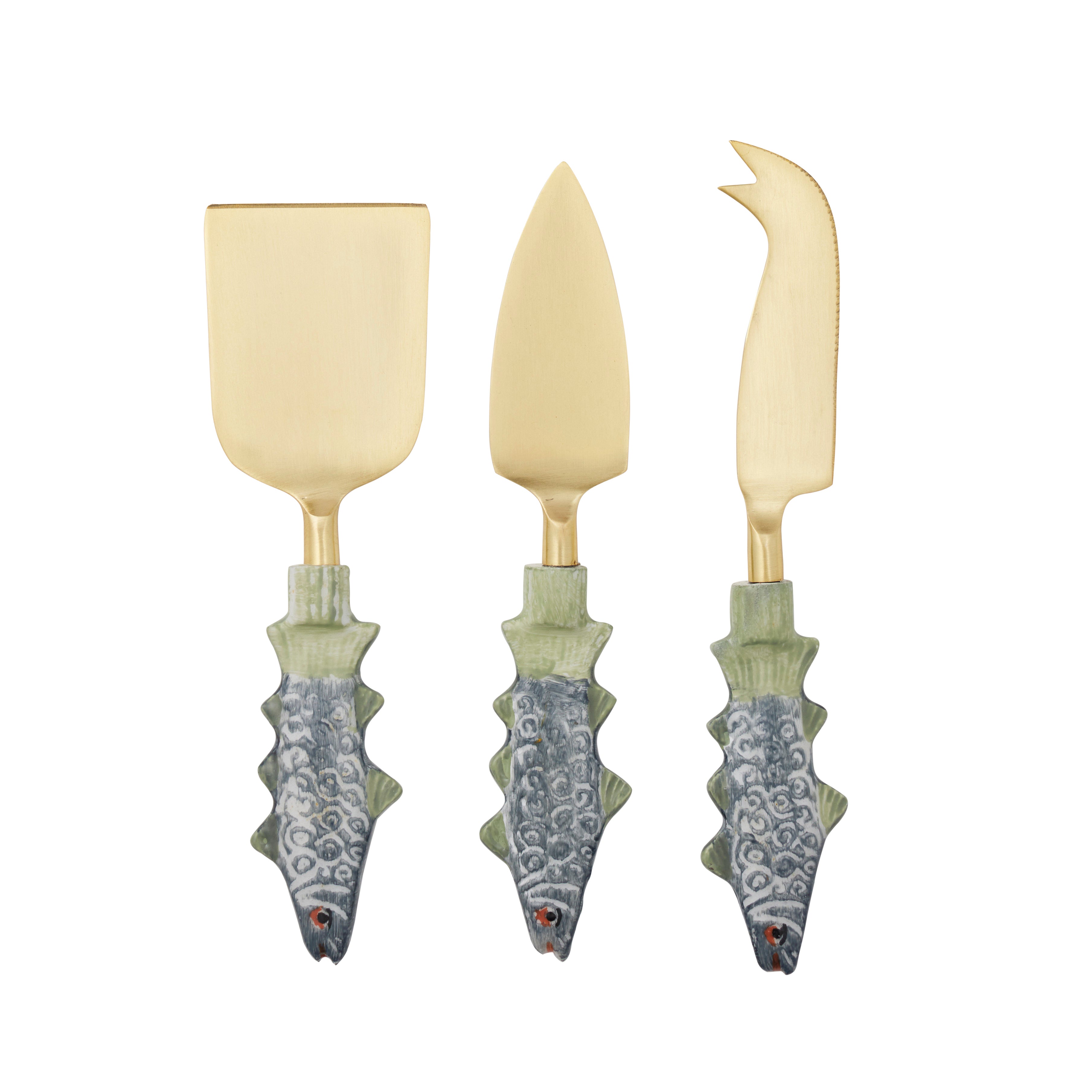 Bass Set/3 Stainless Steel Cheese Knives 5x15cm Multi-Coast To Coast Home-The Bay Room