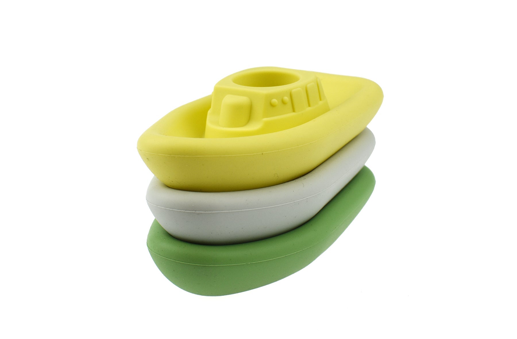 Bath Boats 3pc Silicone Set-Toys-Eleganter-Grey/Green-The Bay Room