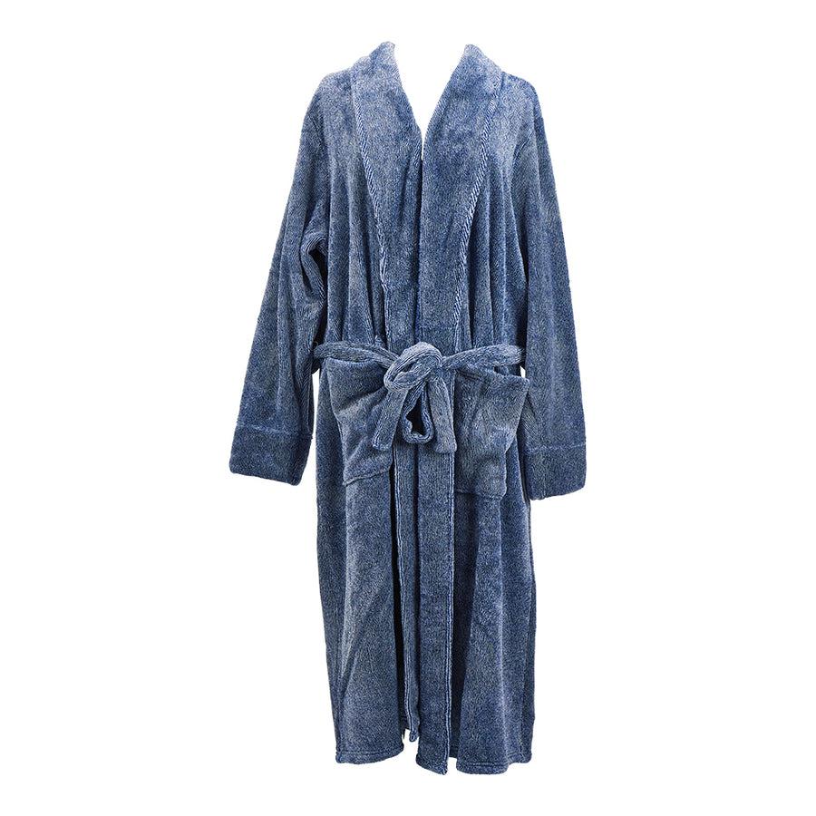 Bath Robe - Navy Marle - Mens-Sleepwear & Robes-Annabel Trends-The Bay Room