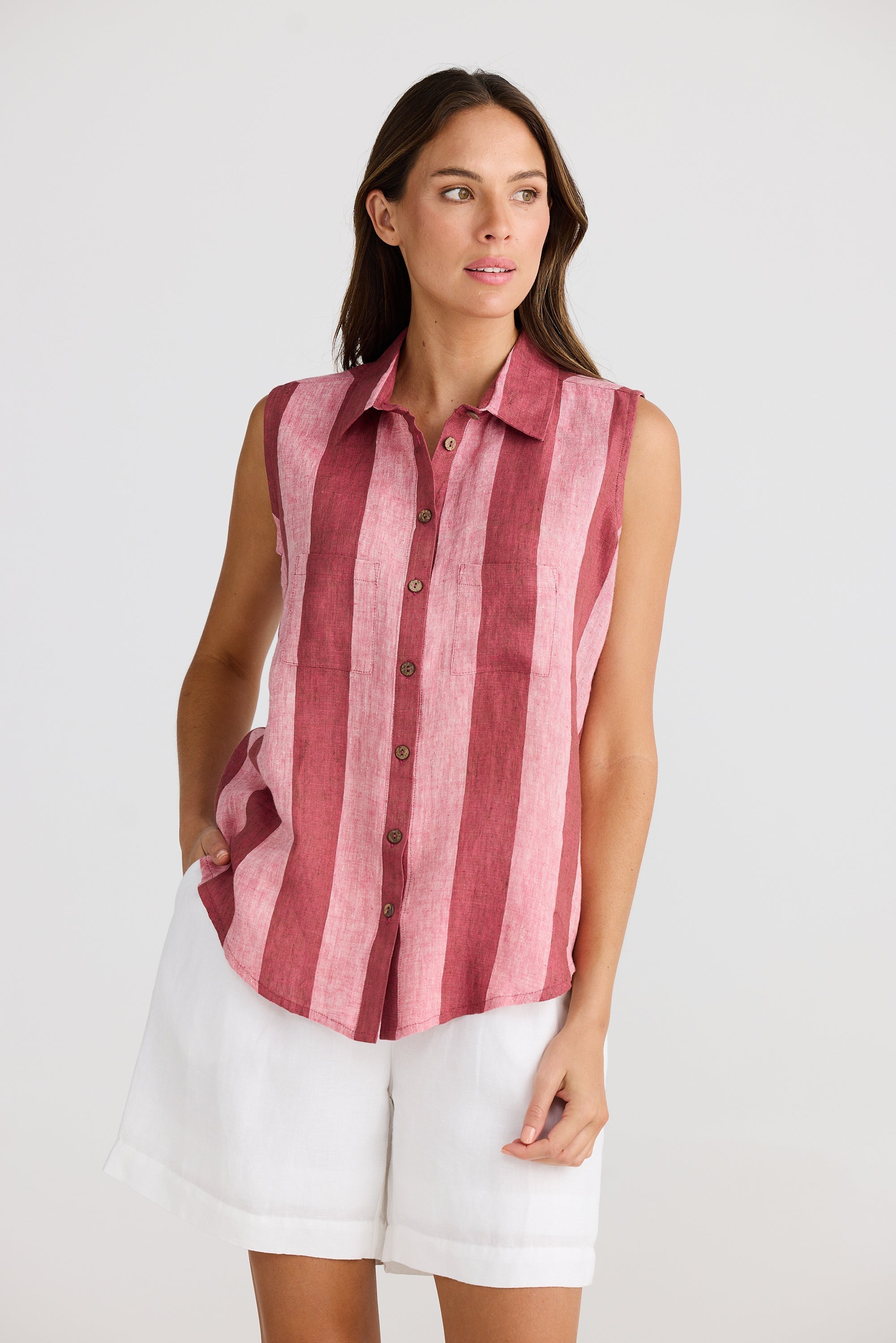 Bazzar Top - Porto Stripe-Tops-The Shanty Corporation-The Bay Room