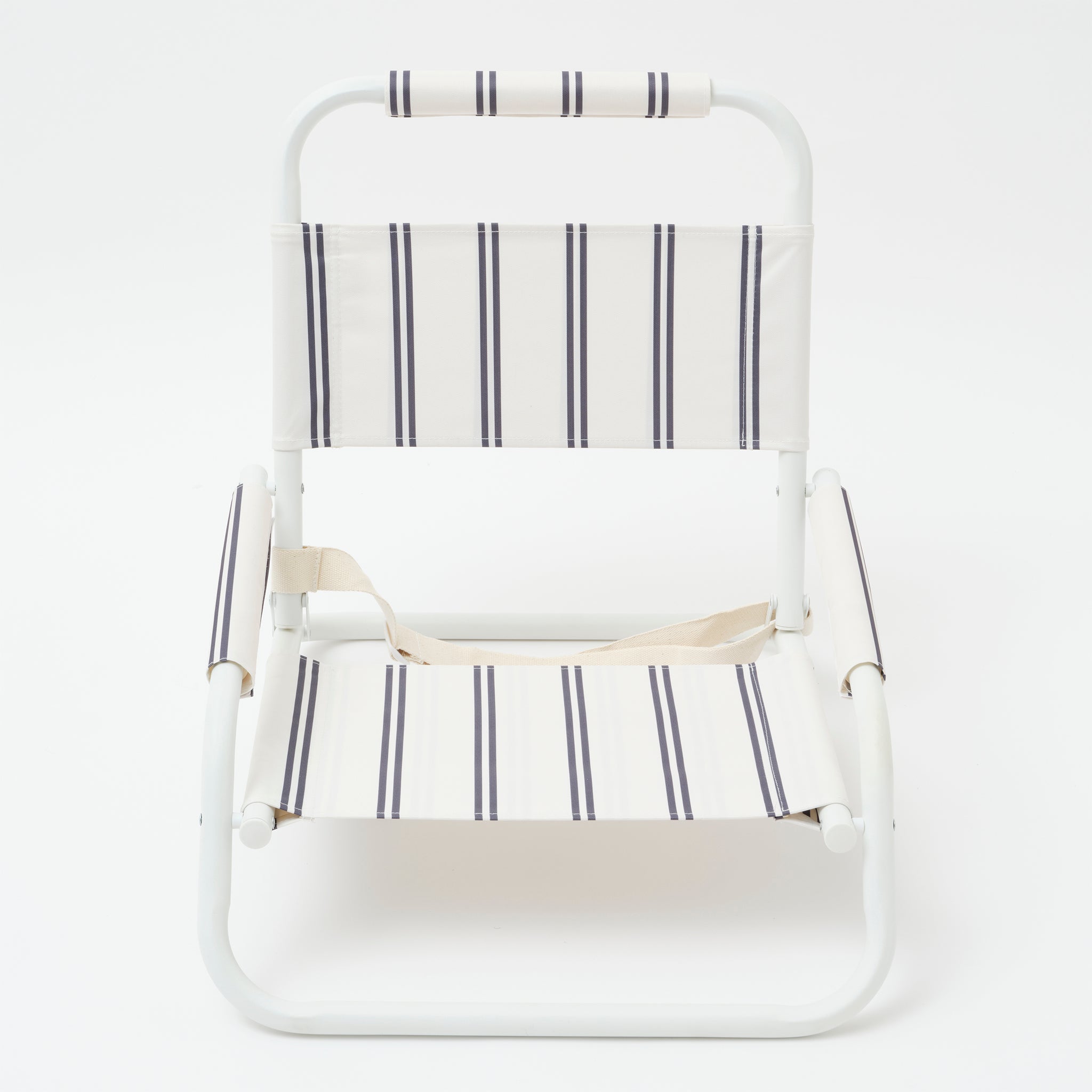 Beach Chair Charcoal Stripe-Travel & Outdoors-Sunny Life-The Bay Room