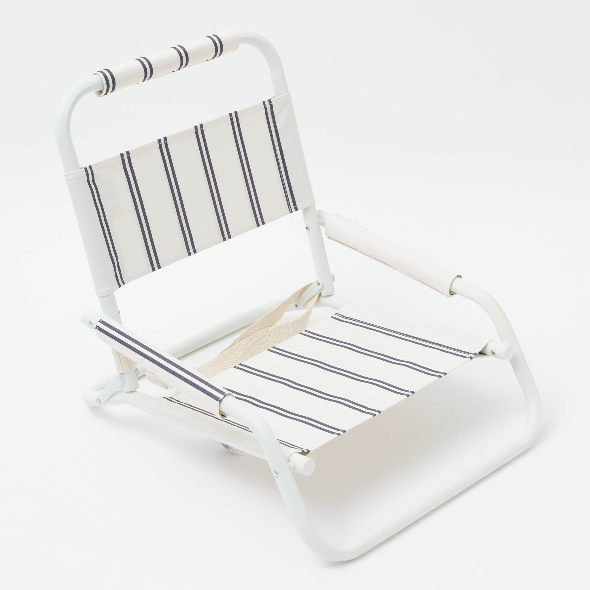 Beach Chair Charcoal Stripe-Travel & Outdoors-Sunny Life-The Bay Room