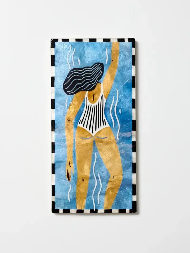 Beach Day Wall Art Swim-Wall Decor-Jones & Co-The Bay Room