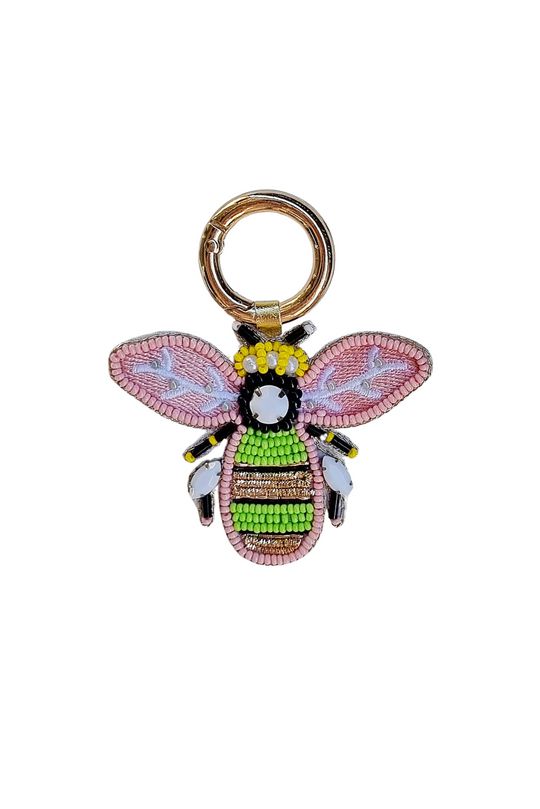 Beaded Bee Keychain-Keyrings-Zoda-The Bay Room