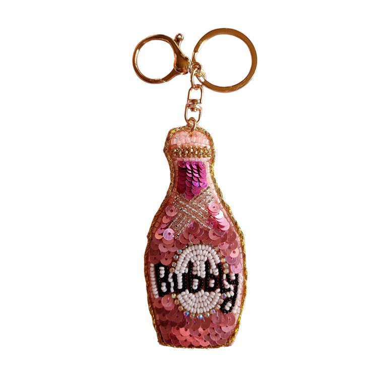 Beaded Bubbly Keychain-Keyrings-Zoda-The Bay Room